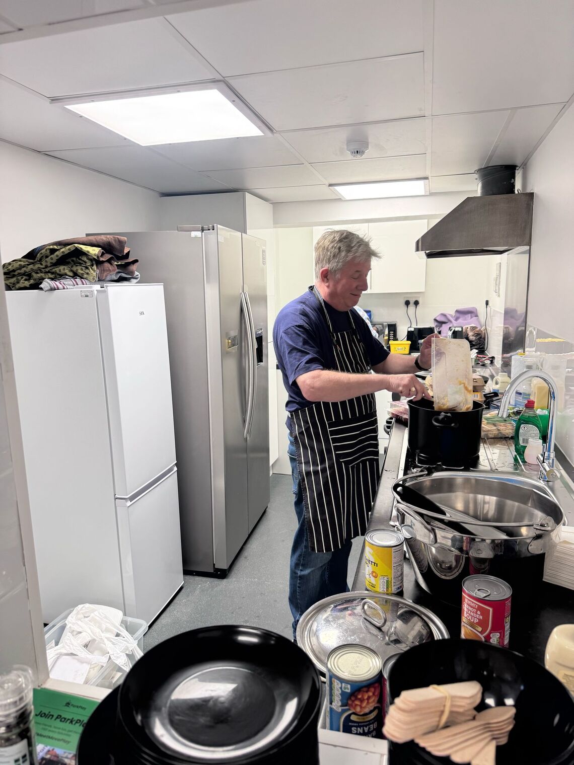 Andrew cooking